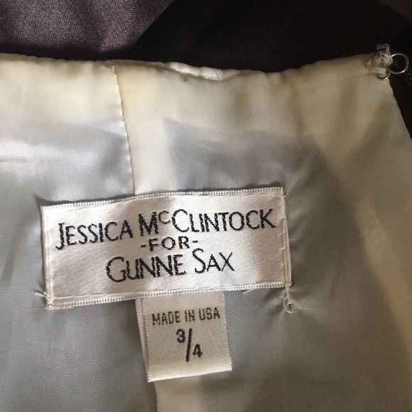 Jessica McClintock for Gunne Sax Formal Strapless Corset Style Dress size 3/4 - Picture 6 of 8